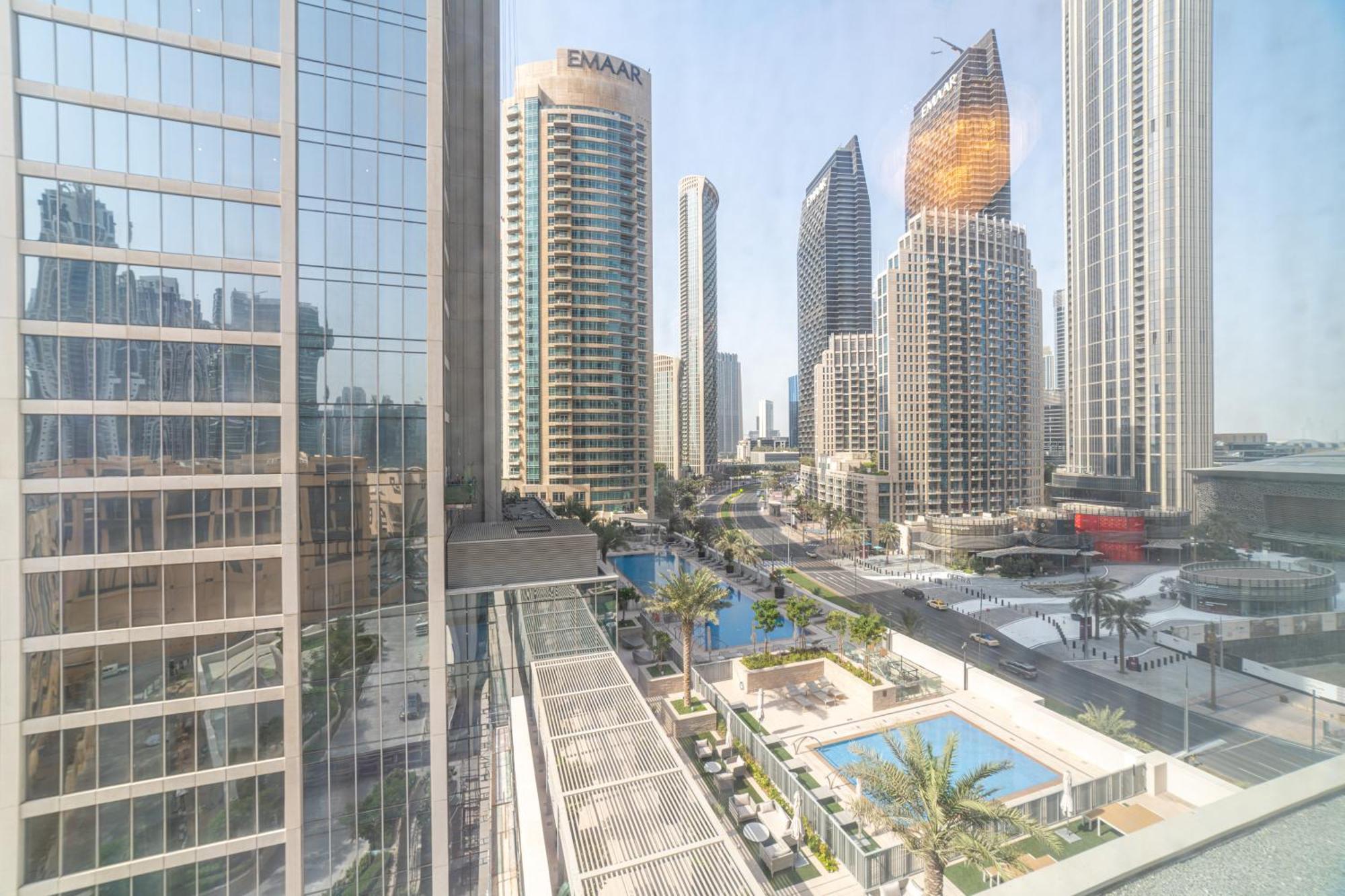 First Class 2Br With Full Dubai Boulevard View Luaran gambar