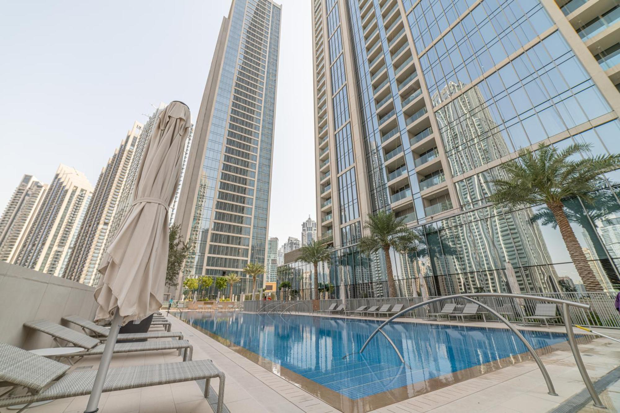 First Class 2Br With Full Dubai Boulevard View Luaran gambar